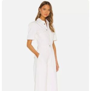 Citizens of Humanity Miki jumpsuit white willow size 8